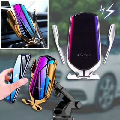 Caricabatterie e supporto intelligente senza fili per auto | DELUXE