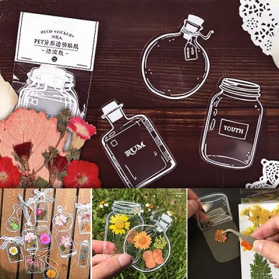 Set di segnalibri con fiori secchi (20 pezzi) | BOOKIO