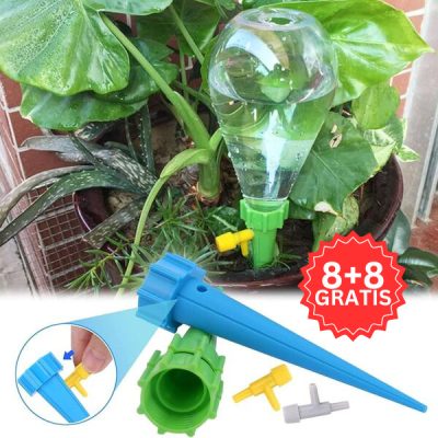 SET DI 8 PEZZI PER L'IRRIGAZIONE A GOCCIA | PLANTDROPS 8+8 GRATIS
