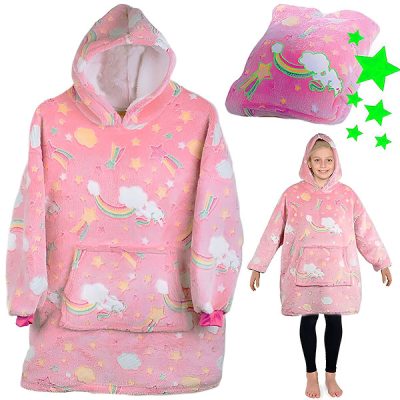 Maglia in pile e coperta con cappuccio per neonati | KIDHUG