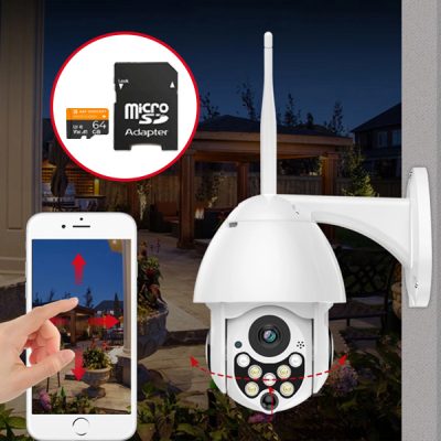 Camera Wireless per esterni DIGICAM + GRATIS scheda di memoria micro SD da 64 GB con adattatore